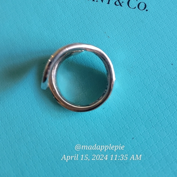 1870 Tiffany & Co. Saratoga Spoon Ring Sterling Silver Luxury Vintage Celeb #2 - Picture 13 of 17